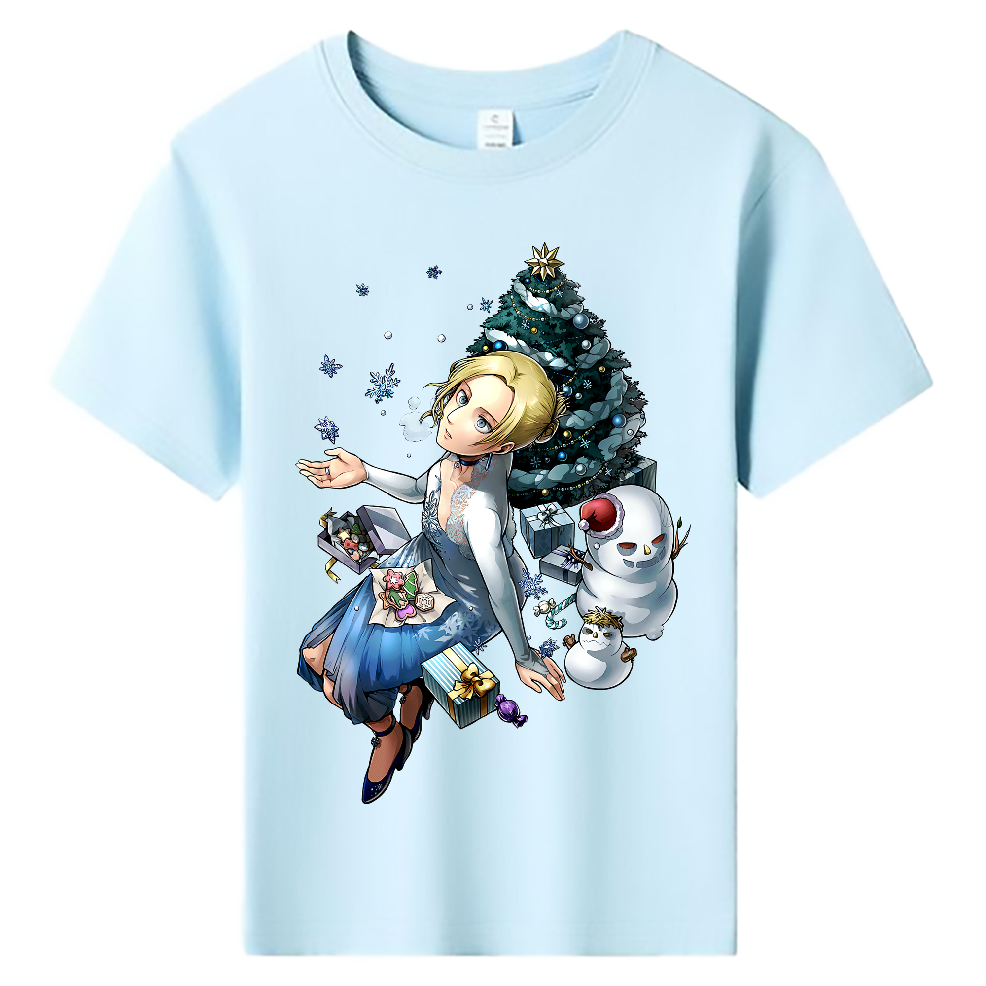 （画像用） 進撃の巨人 アニ・レオンハート Attack on Titan Annie Leonhart 綿100％キッズTシャツ（フロントプリント）